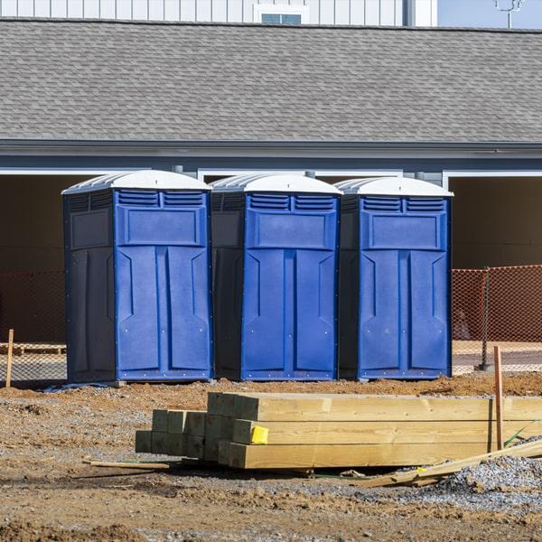 Heavy-duty construction site porta potty in Lewisville, Texas